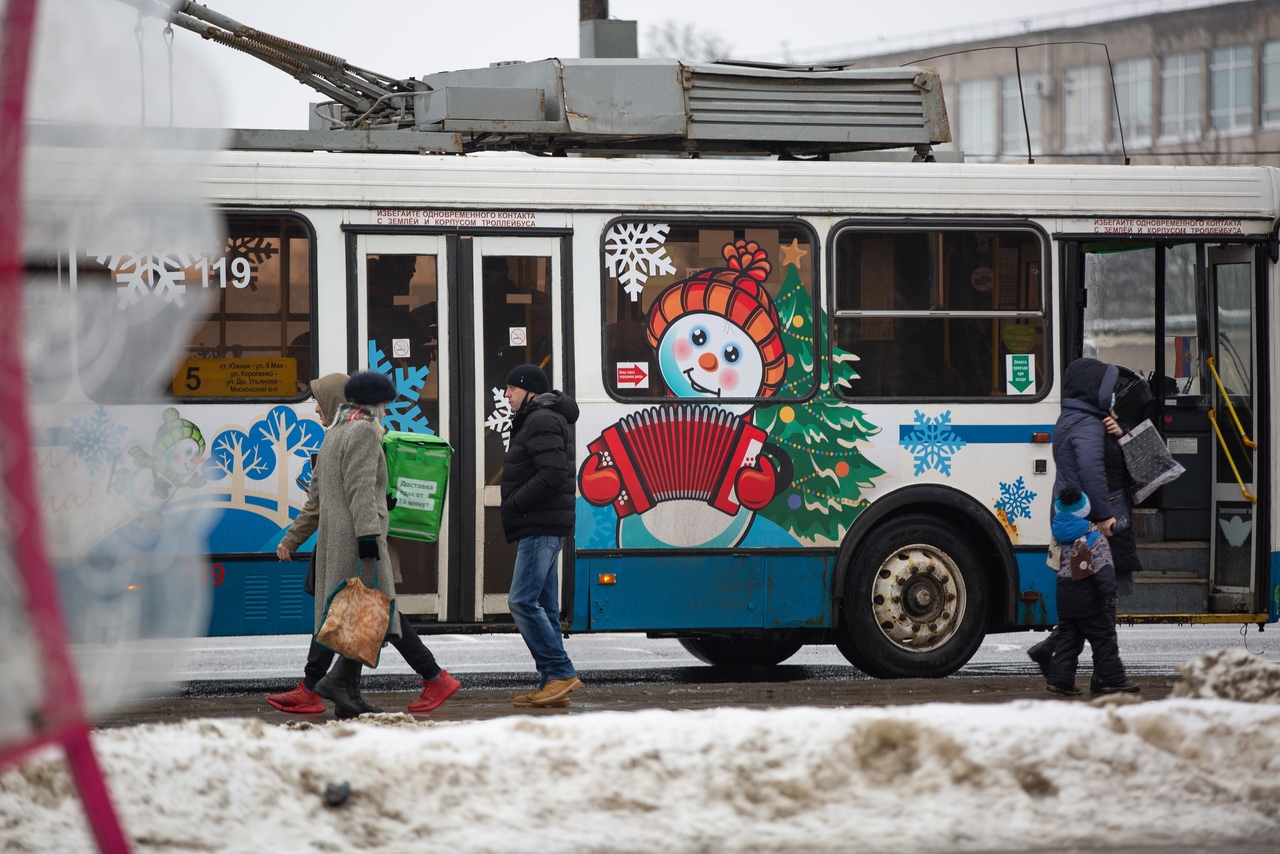 16 февраля в Туле из-за аномального мороза встали троллейбусы