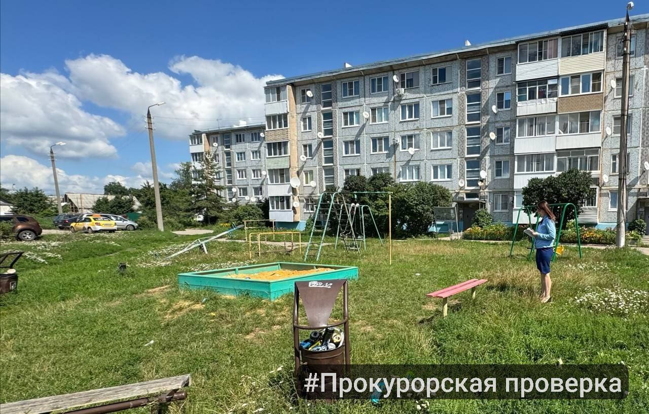 Прокуратура нашла нарушения на детской площадке в Новомосковске 