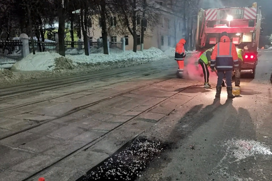 Ремонт дорог: как в Туле проводят работы в зимнее время
