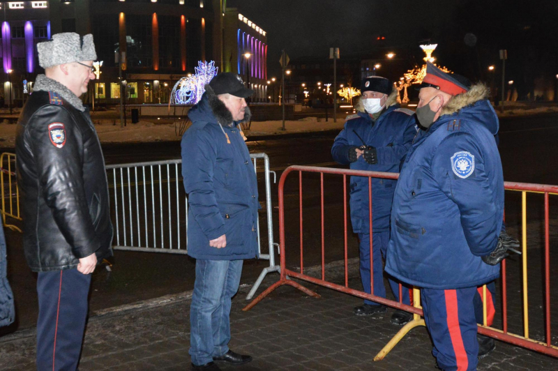 В новогоднюю ночь Сергей Галкин лично проверил работу подразделений полиции в Туле
