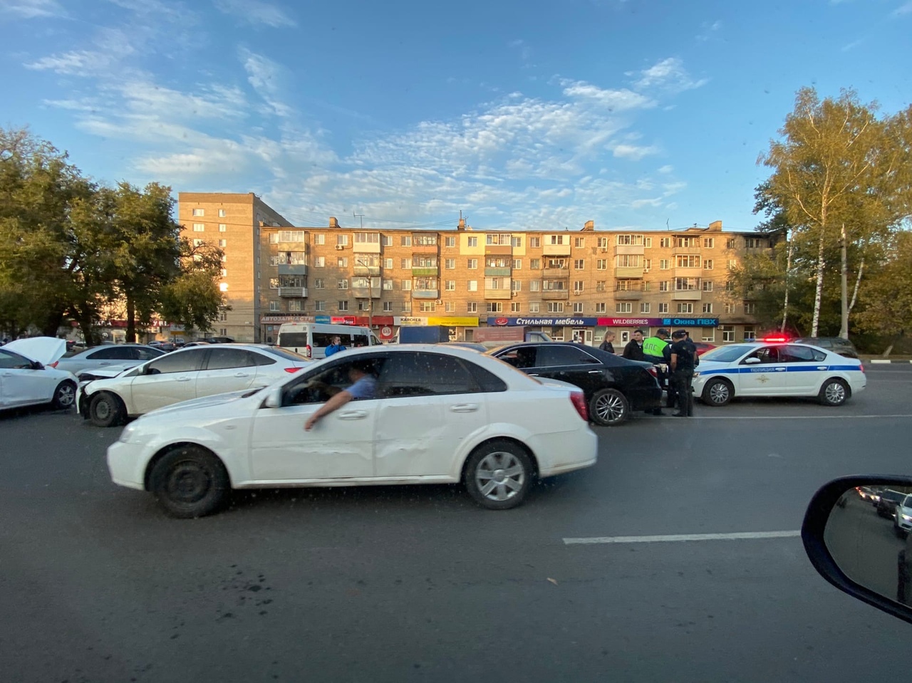 В Туле из-за аварии "встало" движение на Новомосковском шоссе