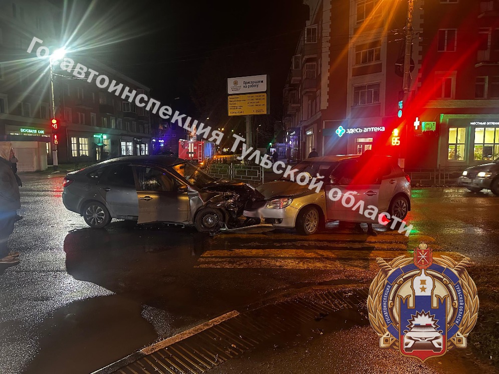 В Алексине 28-летняя автоледи протаранила "Ладу"