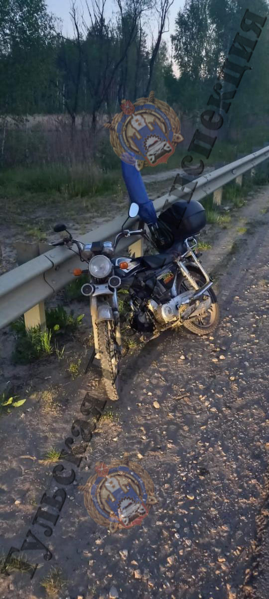 В Тульской области двое пенсионеров перевернулись на мопеде и мотоцикле
