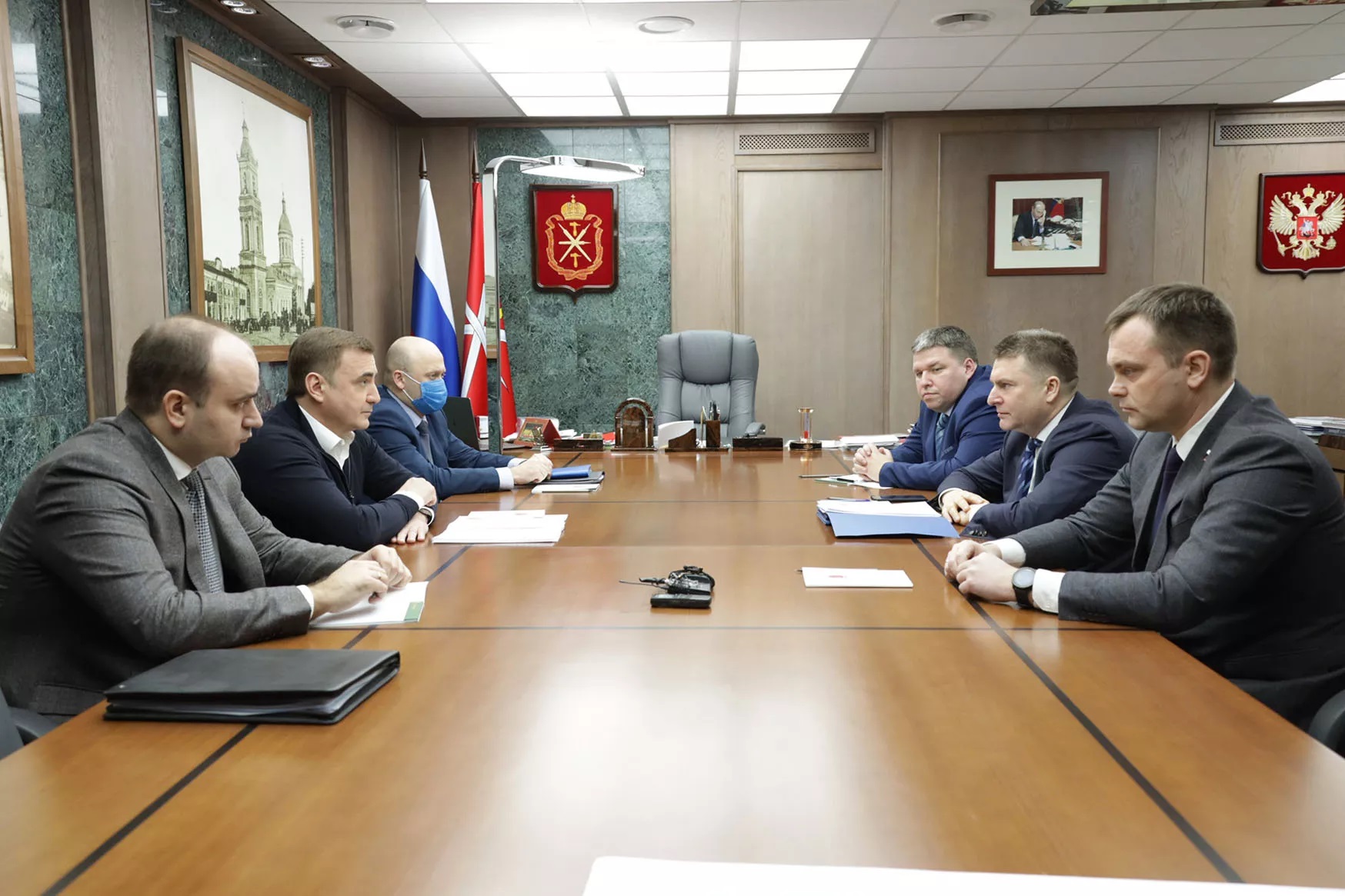 Губернатор Тульской области обсудил вопросы сотрудничества с замминистра промышленности РФ