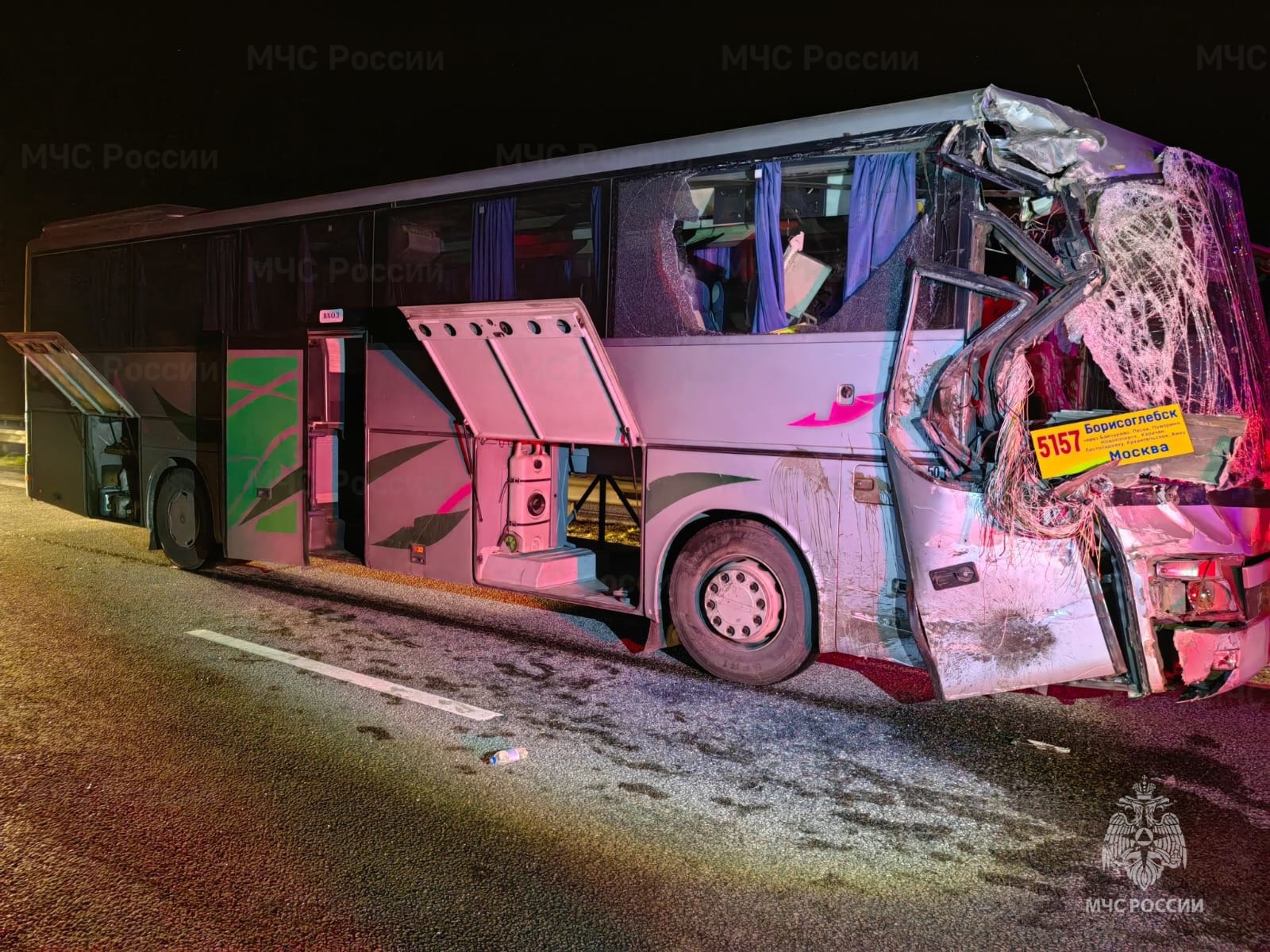 В Ефремове при столкновении двух пассажирских автобусов пострадали несколько человек