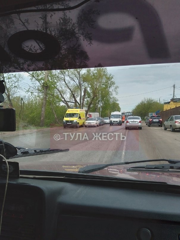 Массовое ДТП на Алексинском шоссе в Туле: есть пострадавший