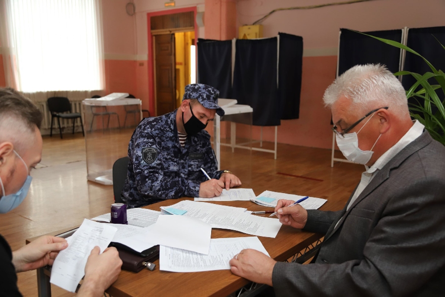 Росгвардейцы в Тульской области проверяют готовность избирательных участков