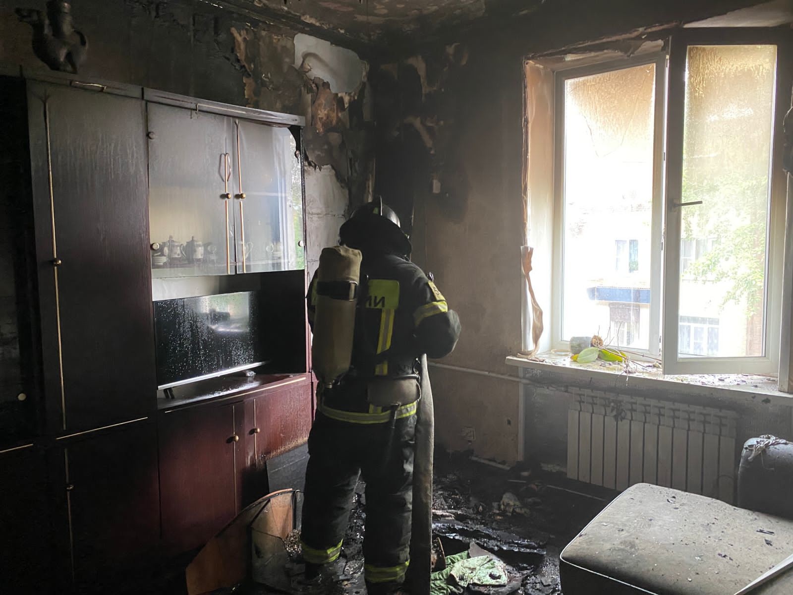 В Кимовске из горящего дома спасли 7-летнего ребенка