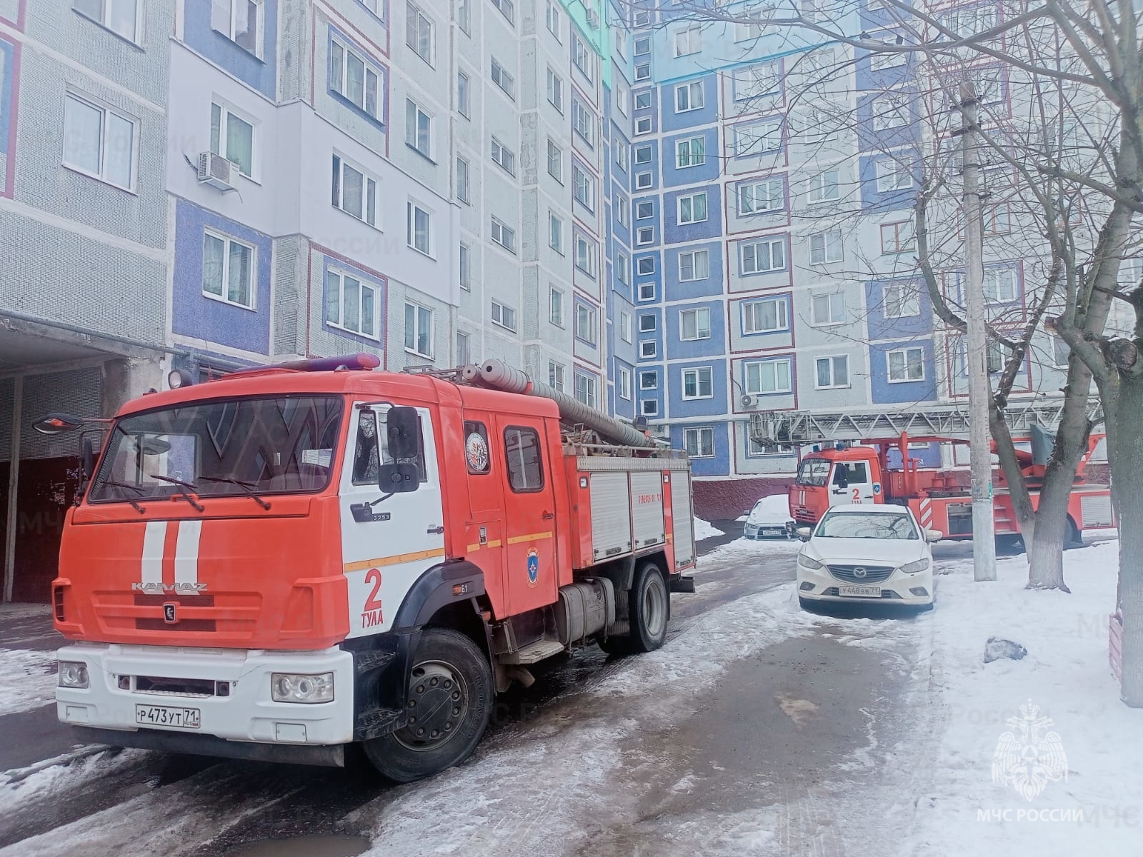 В Туле на пожаре эвакуировали ребенка и 6 взрослых - Новости Тулы и области  - 1tulatv