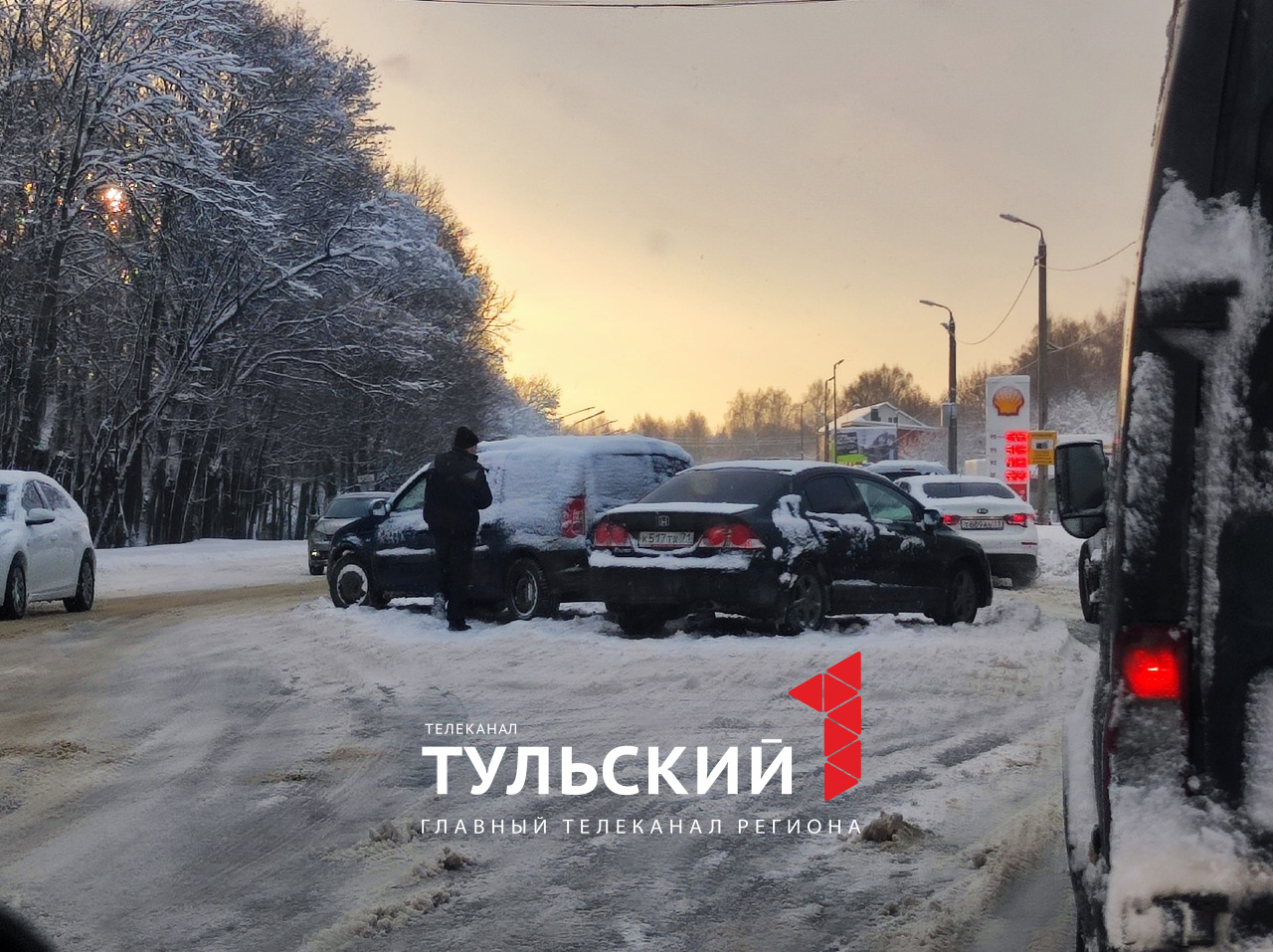 В Туле на Новомосковском шоссе произошло 2 ДТП | 14.12.2022 | Тула -  БезФормата