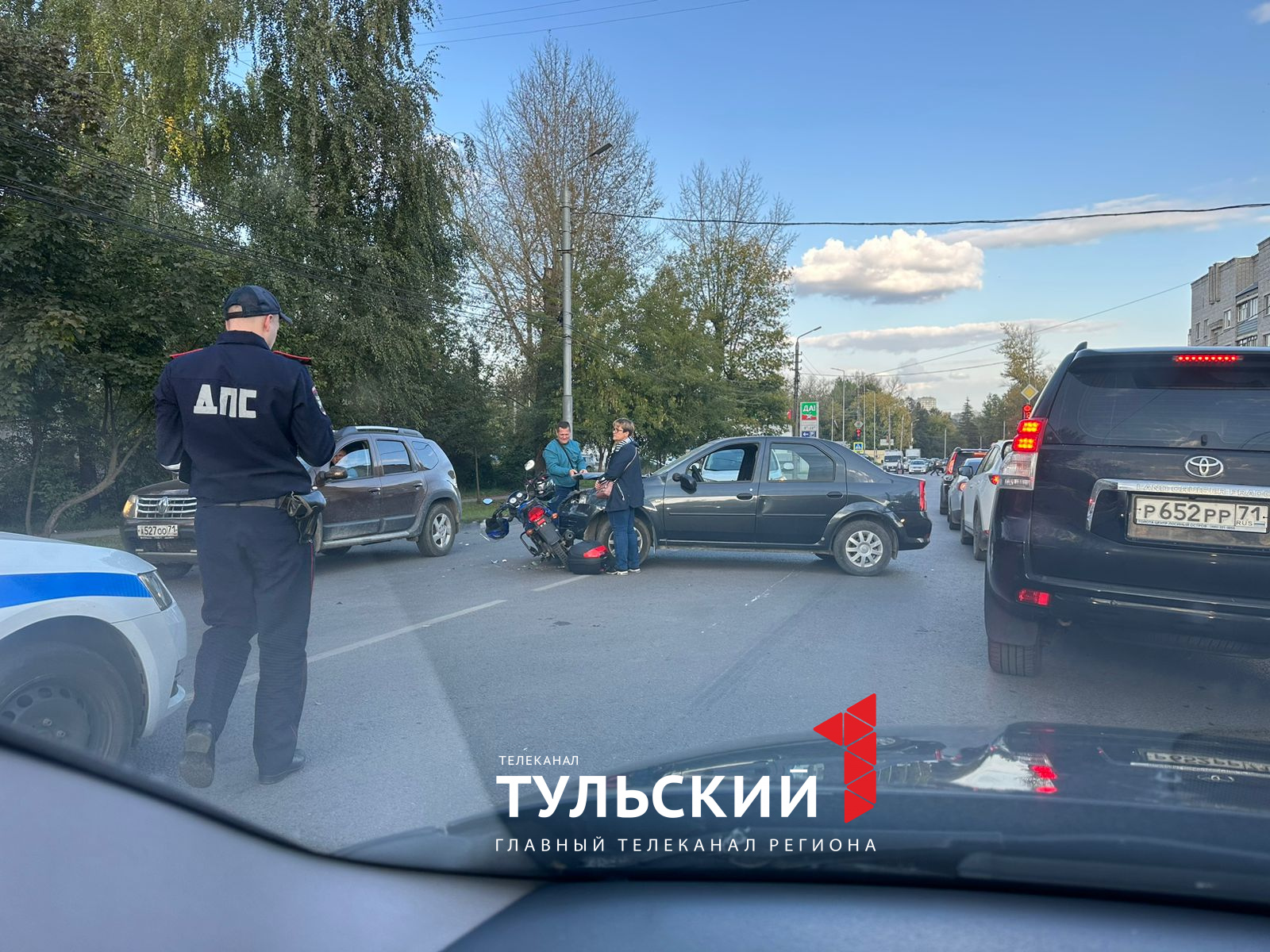 В Туле на Одоевском шоссе сбили мотоциклиста | 13.09.2023 | Тула -  БезФормата