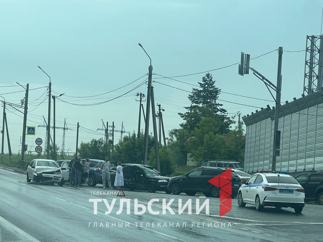 Возле новой школы в тульской деревне Ямны произошло массовое ДТП - Новости  Тулы и области - 1tulatv