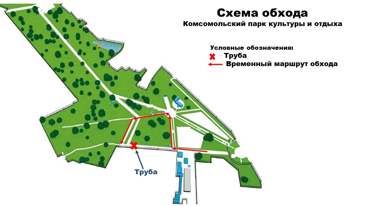 Тульский парк схема