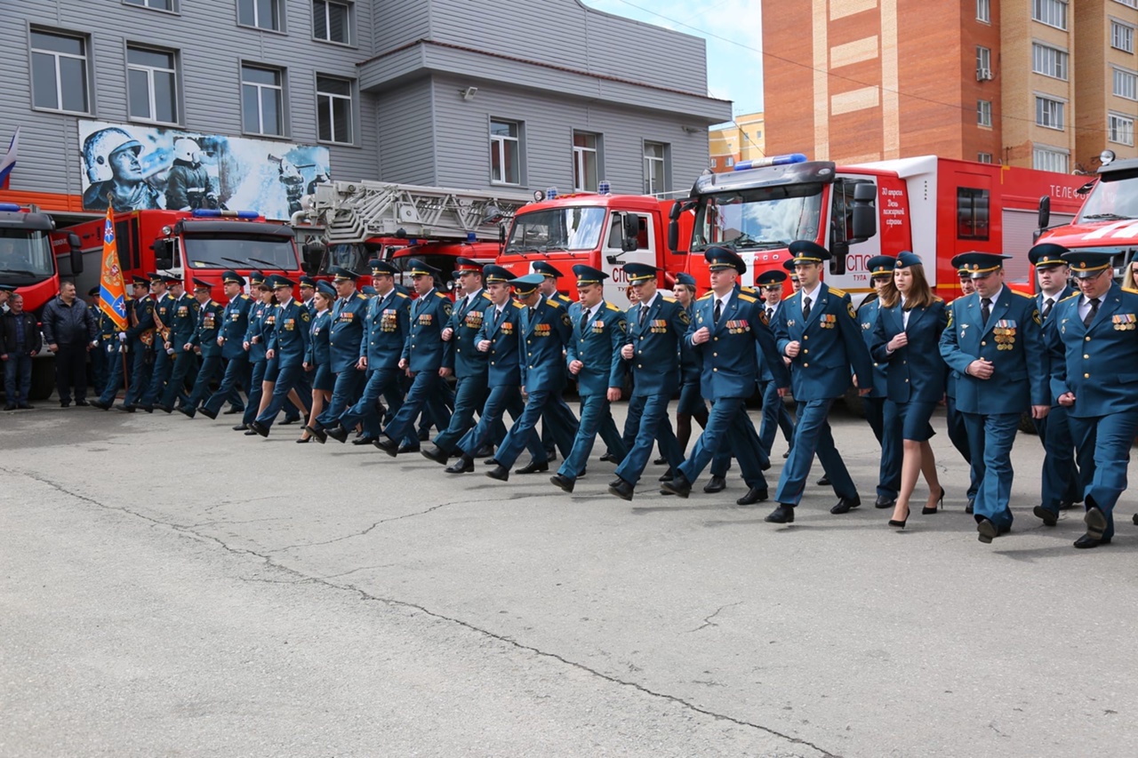 Парад пожарной техники