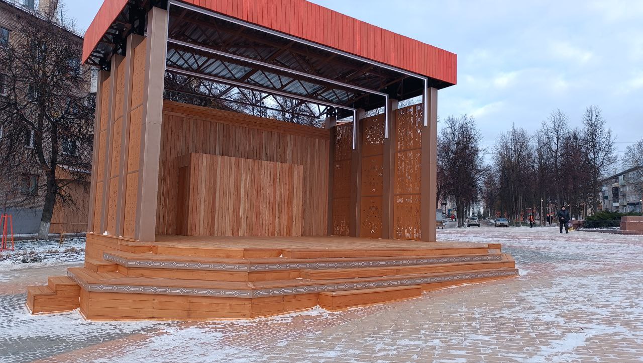 В Ясногорске завершилось благоустройство центральной площади - Новости Тулы  и области - 1tulatv