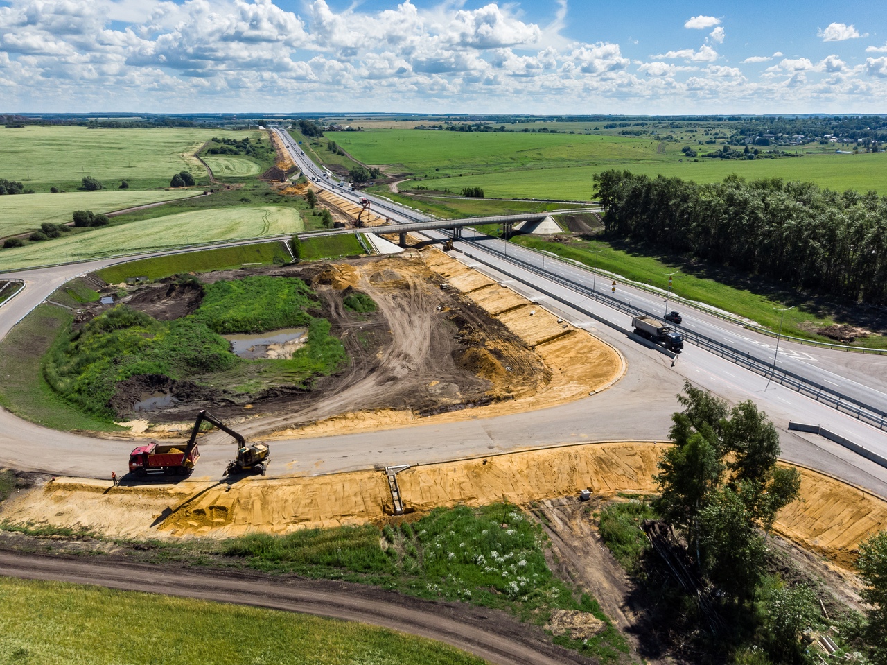 Ремонт на м4 дон сейчас. Тульские горки м4. Трасса м 4 горки. Трасса м4 Дон.