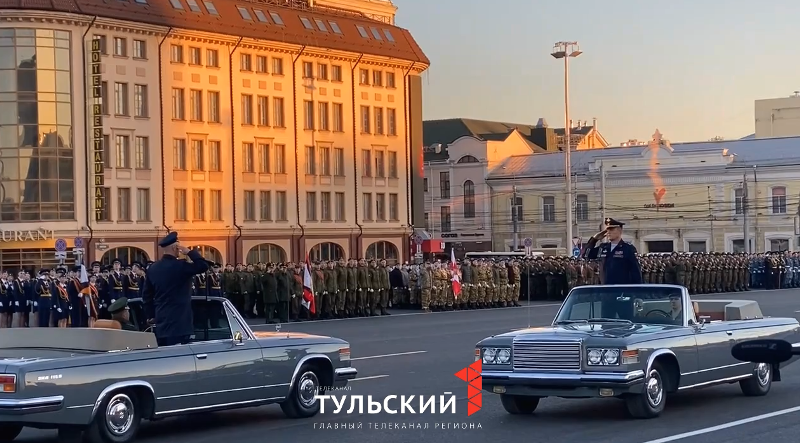 В Туле на площади Ленина прошла вторая репетиция Парада Победы