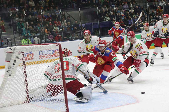 Сборная России по хоккею проведет матч в Туле