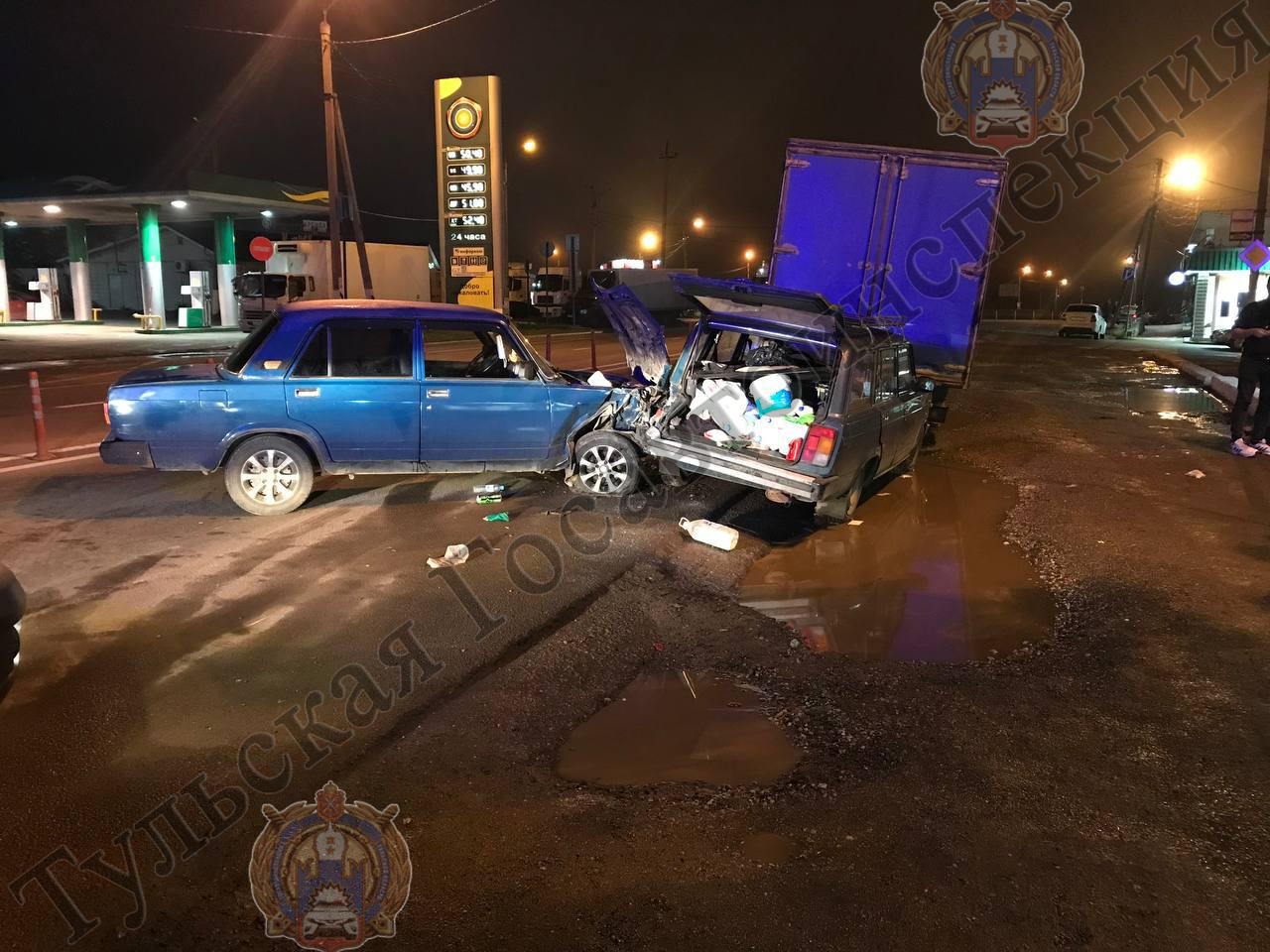 Необычное ДТП: в Туле в аварии пострадал 1 пешеход и 3 автомобиля