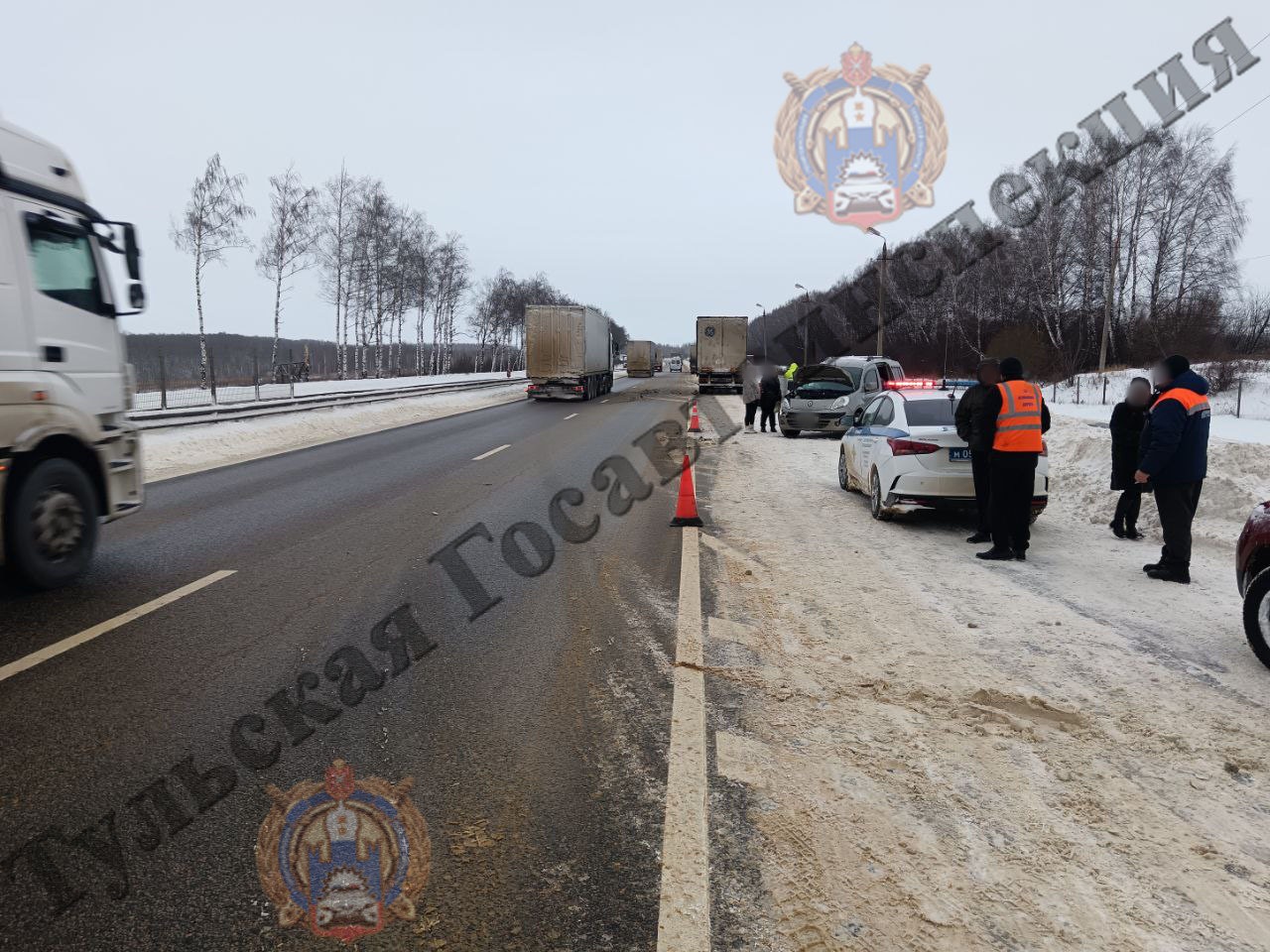 На трассе М-4 в Киреевском районе женщина пострадала в ДТП с грузовиком -  Новости Тулы и области - 1tulatv