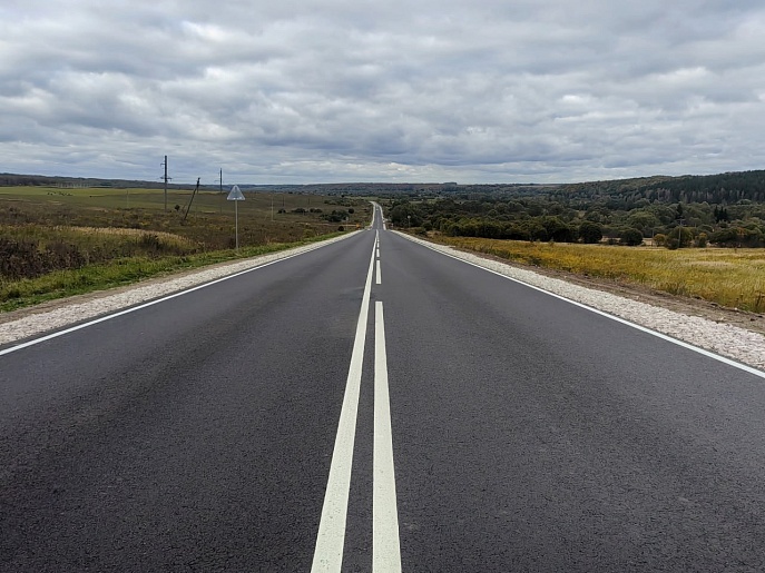 В Алексине отремонтировали трассу по поручению Дмитрия Миляева