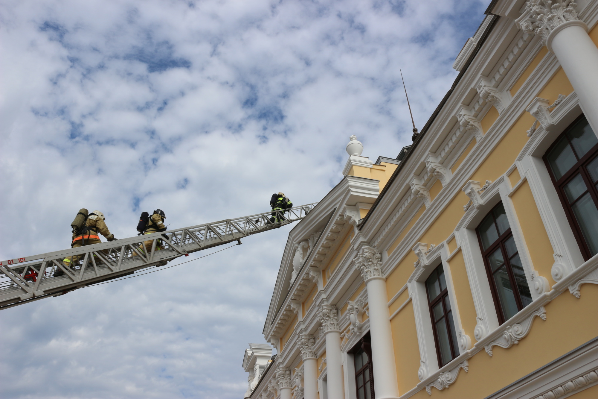 В недавно открывшемся Музейном квартале Тулы вспыхнул условный пожар