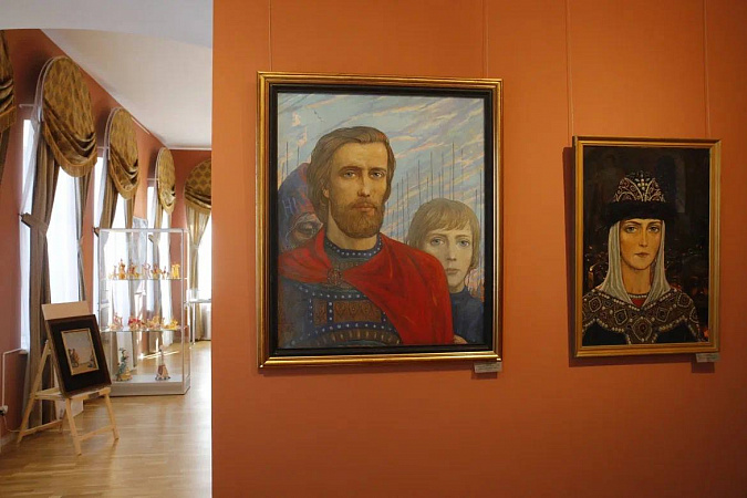 В Крапивне Тульской области открылась выставка картин «Поле Куликово»