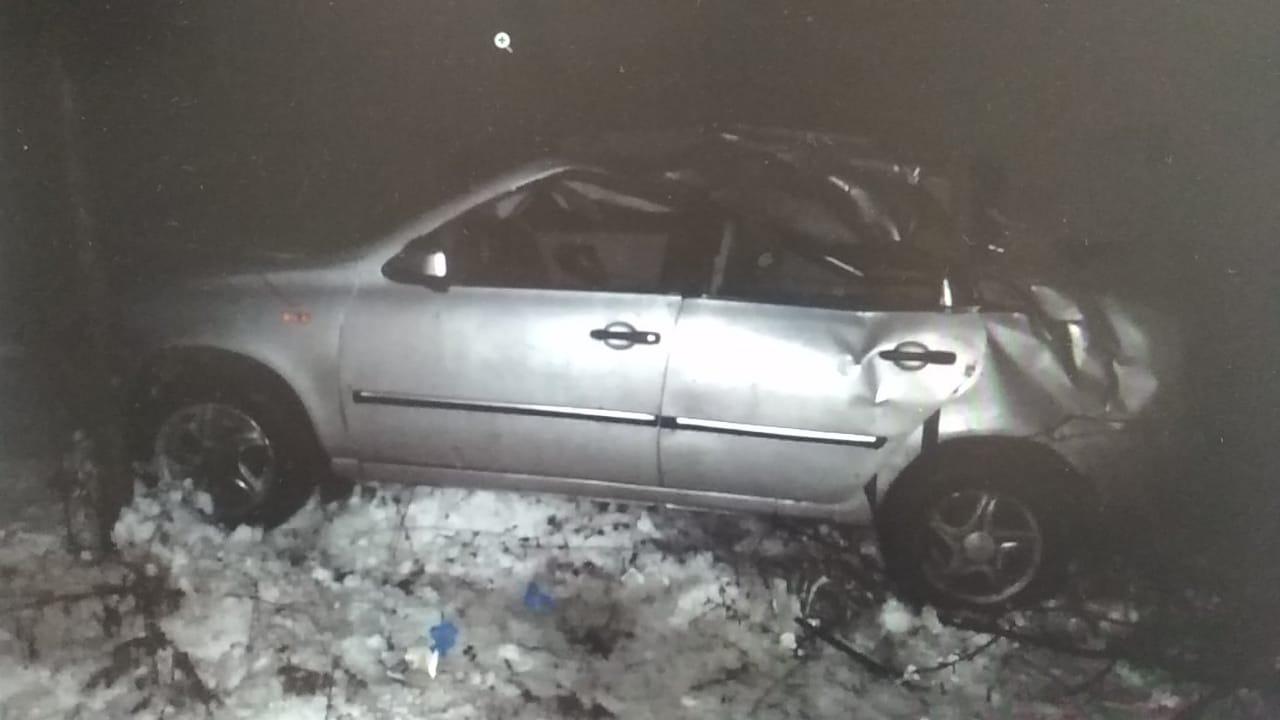В Тульской области перевернулся автомобиль: пострадали два ребенка