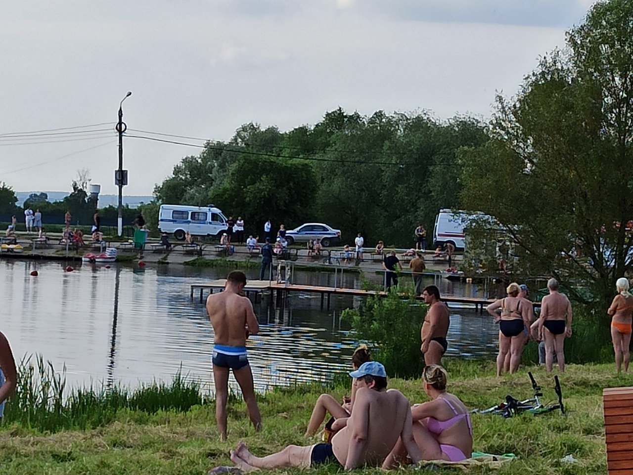 Белоусовский парк Тула пруд