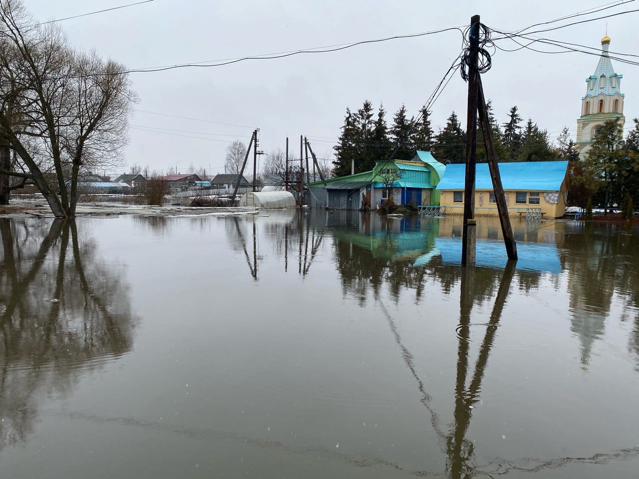 Уровень воды в реке Упе в районе моста у деревни Орлово Щекинского района снизился
