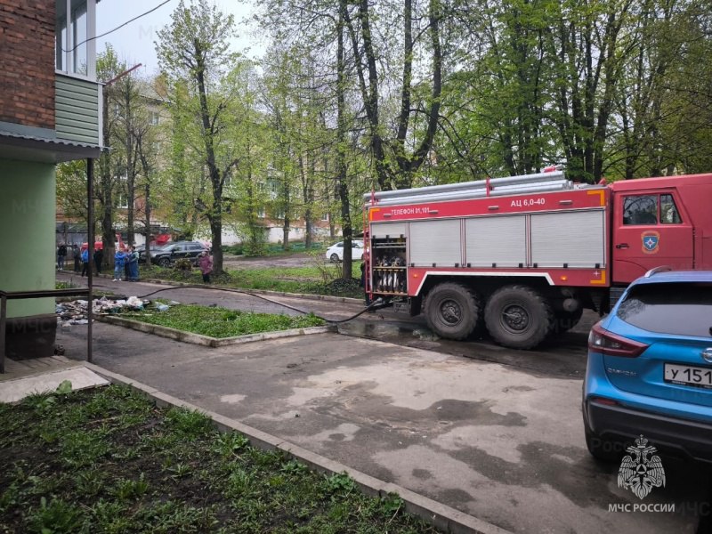 При пожаре в пятиэтажке в Богородицке спасли 11 человек