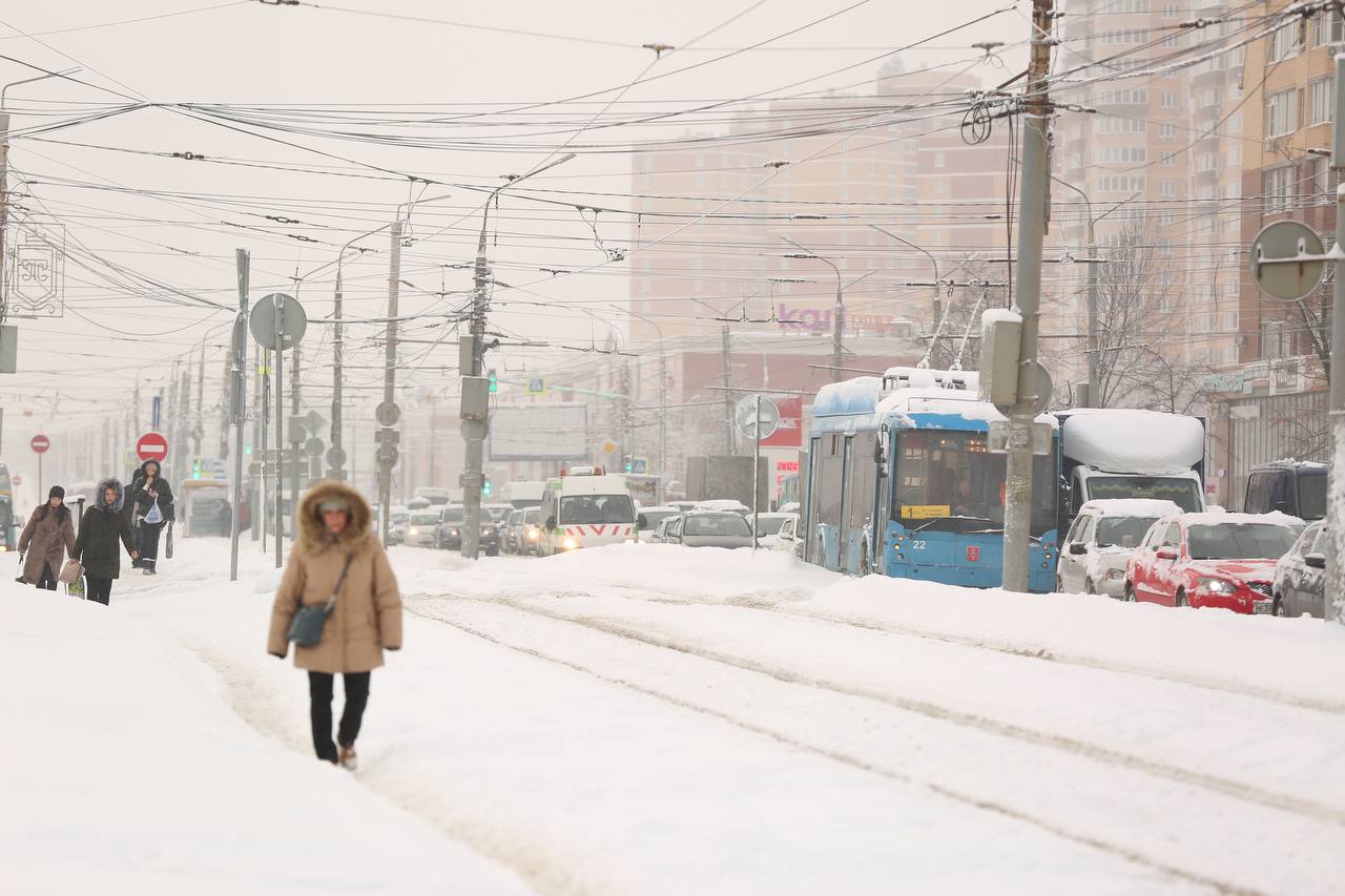 Тула в январе