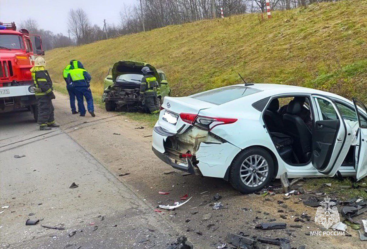 Тульские спасатели за сутки ликвидировали последствия четырех ДТП