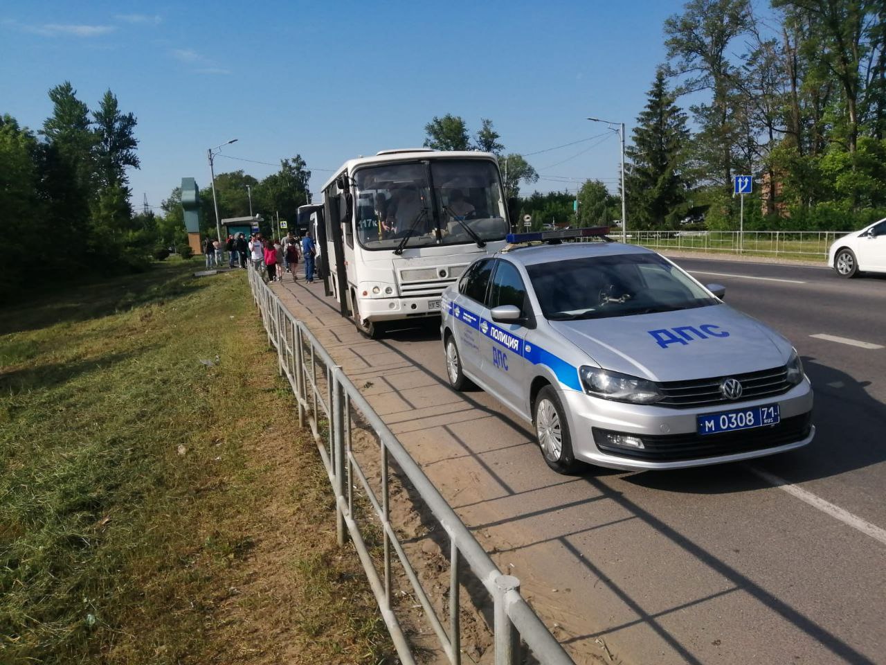 В Щекинском районе обнаружили водителя пассажирского автобуса без прав