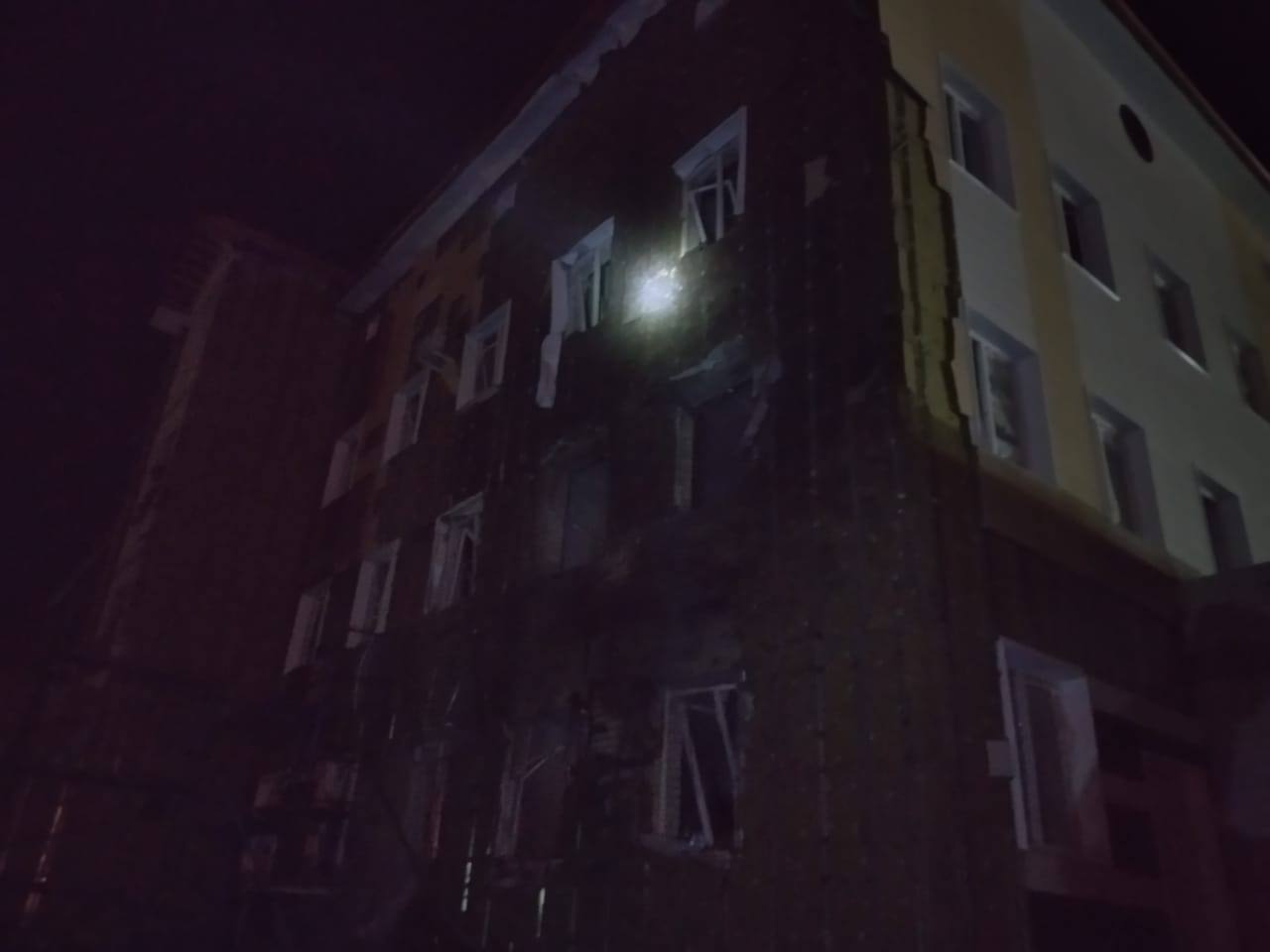 В соседней Липецкой области беспилотник упал на строящееся здание больницы