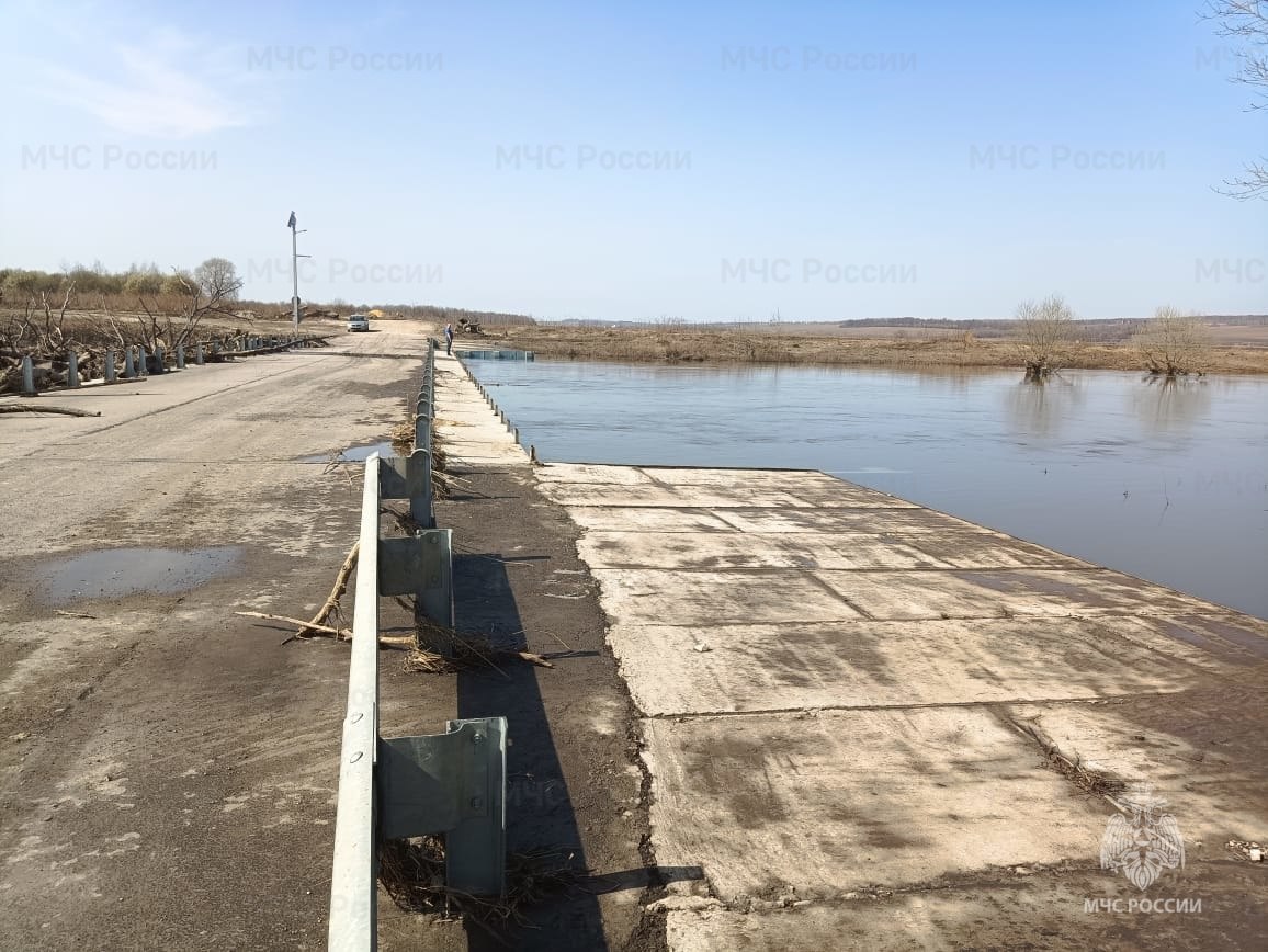 В Тульской области еще 2 моста освободились от воды