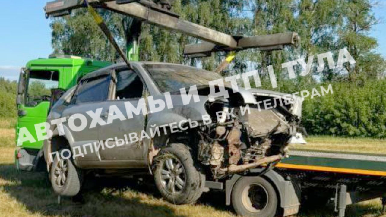 В Узловском районе водитель кроссовера погиб в ДТП