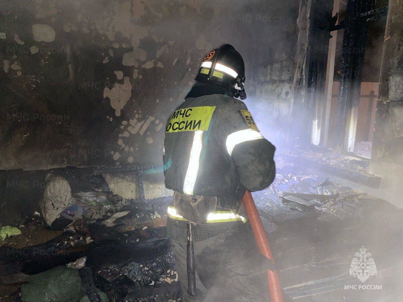 При пожаре в Кимовске пострадал 37-летний мужчина
