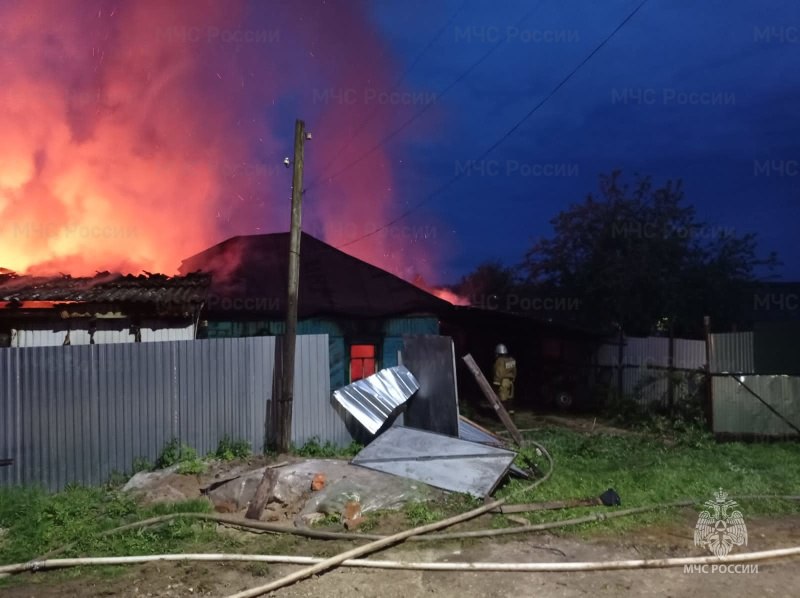 В Дубенском районе при пожаре погибла женщина