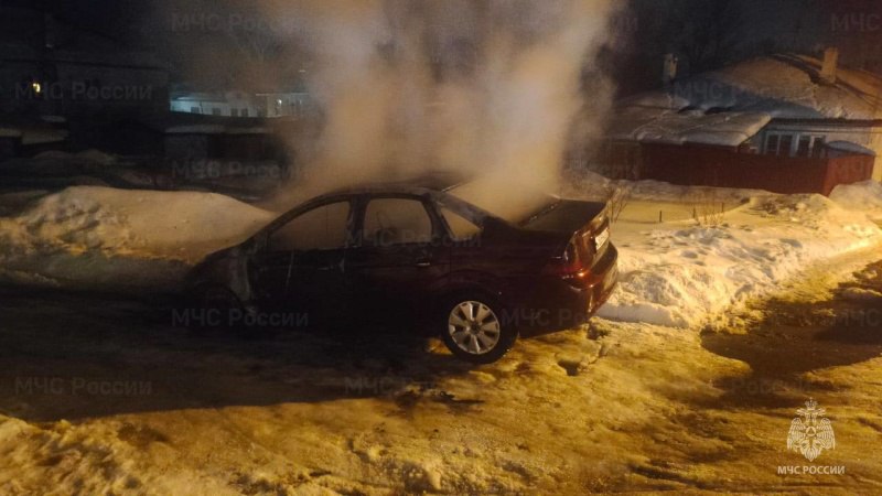 В Щекинском районе в машине сгорел мужчина