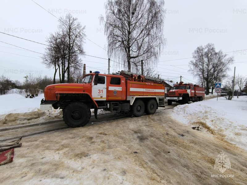 На пожаре в г. Щекино погиб 45-летний мужчина