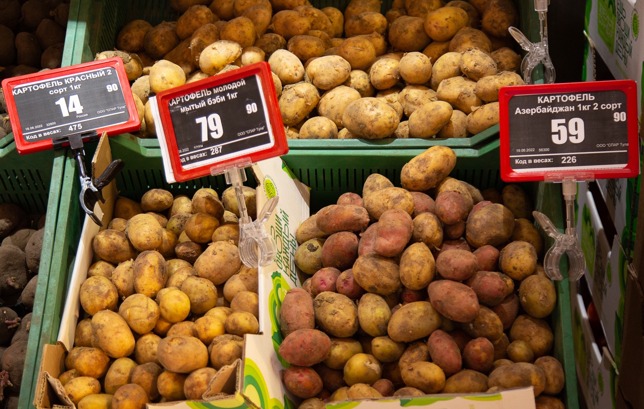 С начала года картошка в Тульской области подорожала на 156%