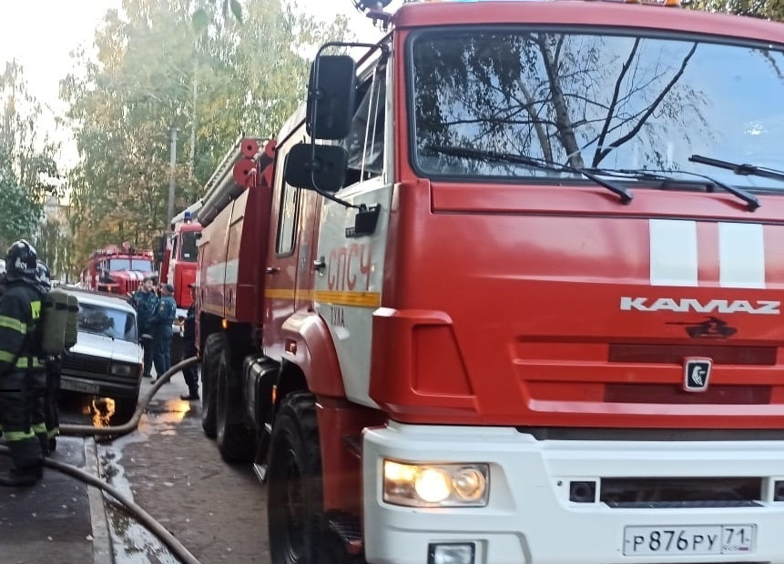 Пожар в Киреевском районе оставил без света целый поселок