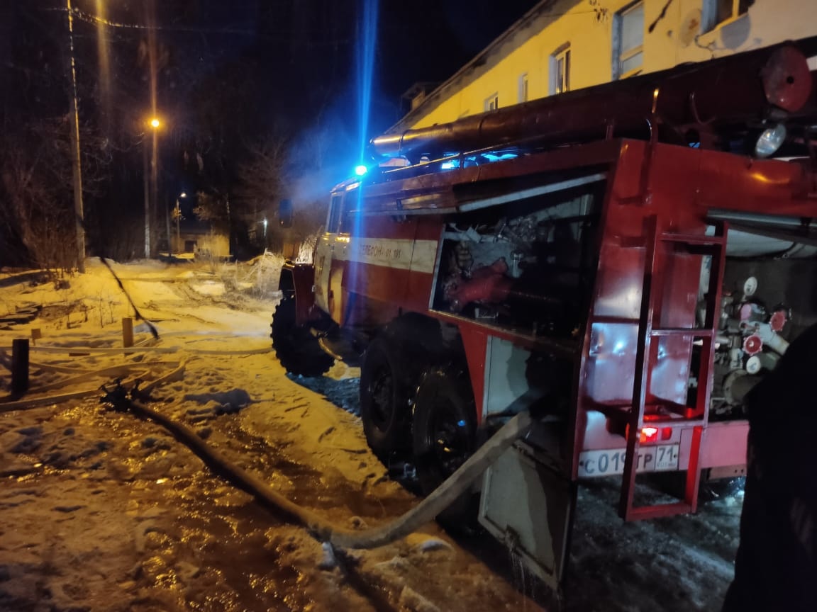 Пожарные в Алексине спасли из огня двух человек