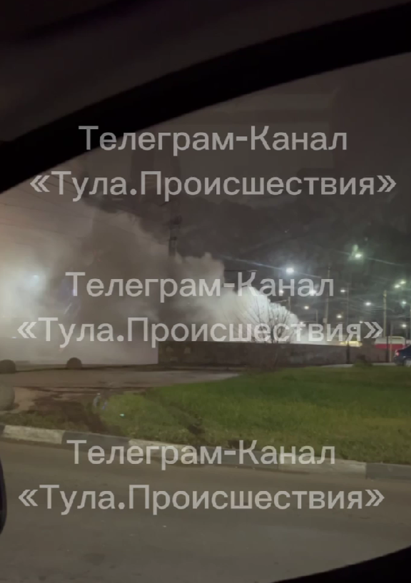 Пожар на Академика Павлова в Туле: очевидцы засняли происшествие