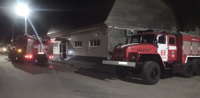 13 сентября ночью спасатели потушили пожар в Богородицке