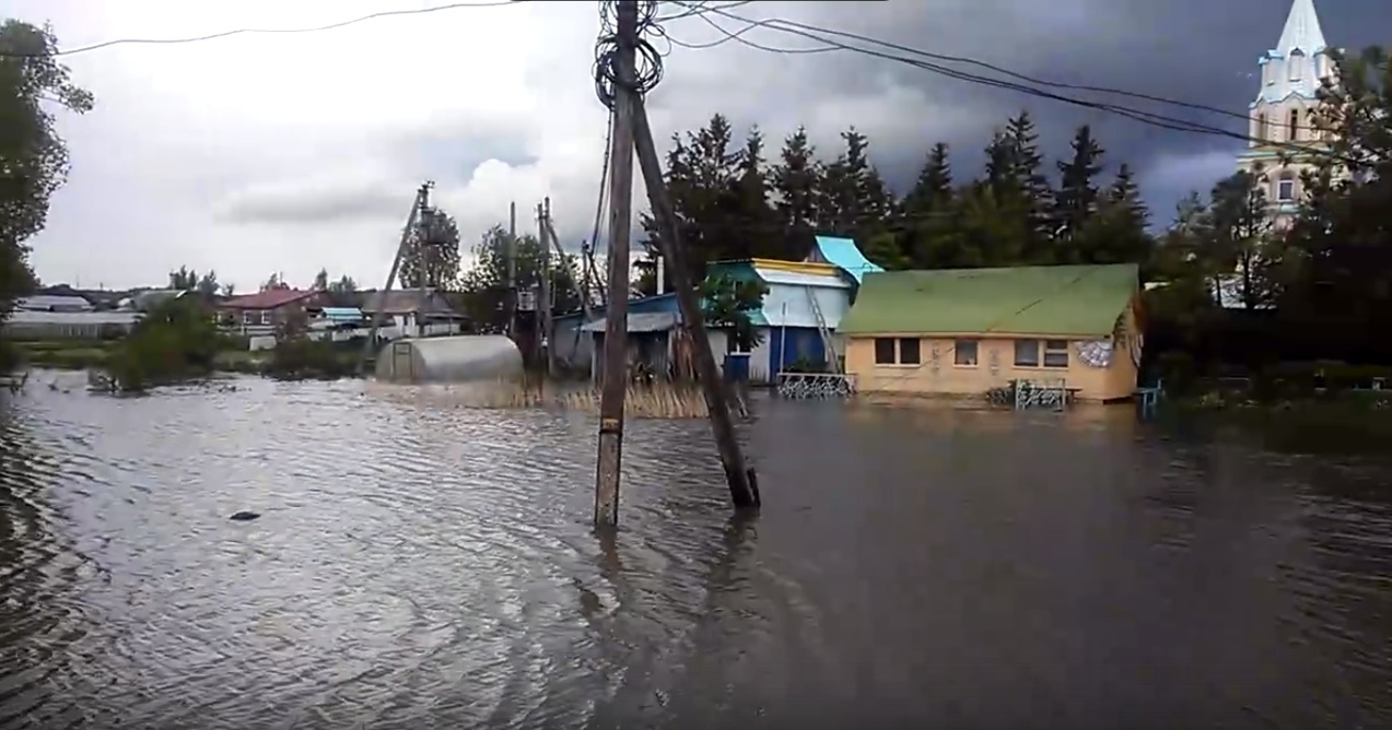 В селе Киреевского района затопило 55 приусадебных участков