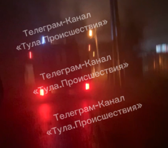 В Туле на улице Ленина сгорел автомобиль