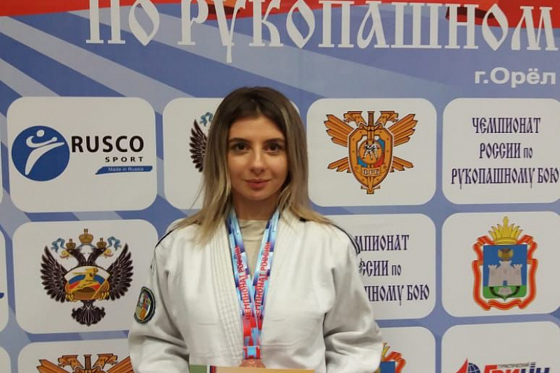 Тулячка привезла домой медаль с Чемпионата России по рукопашному бою