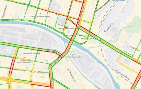 Пробки в туле сейчас онлайн карта смотреть бесплатно